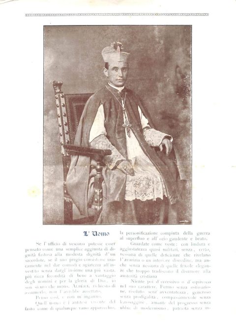 1915 luglio 26, Reggio Calabria
Per la solenne consacrazione di Sua Eccellenza Mons. Paolo Albèra a vescovo di Bova 
ASDRCB, Bova, monsignor Paolo Albera, Atti, b. 1, fasc. 6/a
